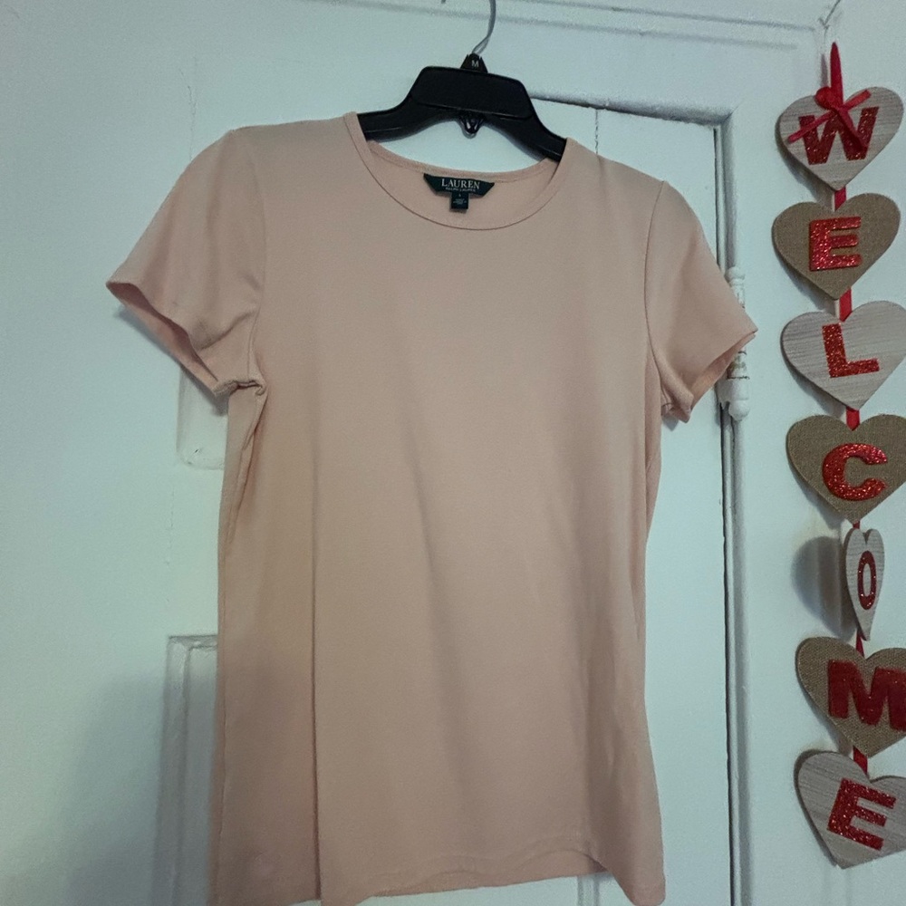 NWOT Ralph Lauren Mauve T-shirt Sz L/M